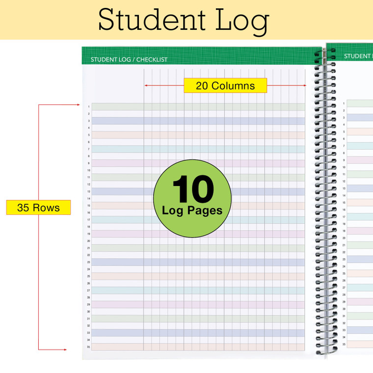 Excello Brands Lite Teacher AY 2026-2027 Planner - 8.5"x11" (Pastel Peacock)