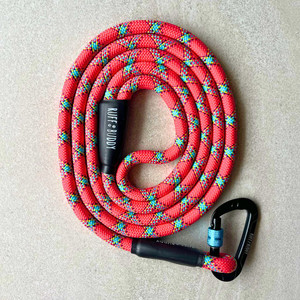 Ruff Buddy Climbing Rope Dog Leash Lilly Pilly 6ft L Full Rope Black Blue Hook Ruff Buddy Climbing Rope Dog Leash Lilly Pilly 6ft L Full Rope Black Blue Hook
