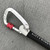 Ruff Buddy Dog Leash Carabiner Hook - Silver with Red Trim