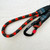 Ruff Buddy Climbing Rope Dog Leash Red Belly 4ft Handle and Hook Close Up Ruff Buddy Climbing Rope Dog Leash Red Belly 4ft Handle and Hook Close Up