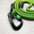 Ruff Buddy Climbing Rope Dog Leash Corny 6ft Close Up Green Hook