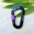 Ruff Buddy Dog Leash Carabiner Hook - Black with Purple Trim