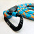 Ruff Buddy Dog Leash Carabiner Hook - Black with Blue Trim Ruff Buddy Dog Leash Carabiner Hook - Black with Blue Trim