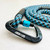 Ruff Buddy Dog Leash Carabiner Hook - Black with Blue Trim Ruff Buddy Dog Leash Carabiner Hook - Black with Blue Trim