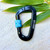 Ruff Buddy Dog Leash Carabiner Hook - Black with Blue Trim Ruff Buddy Dog Leash Carabiner Hook - Black with Blue Trim