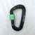 Carabiner - black with green trim
