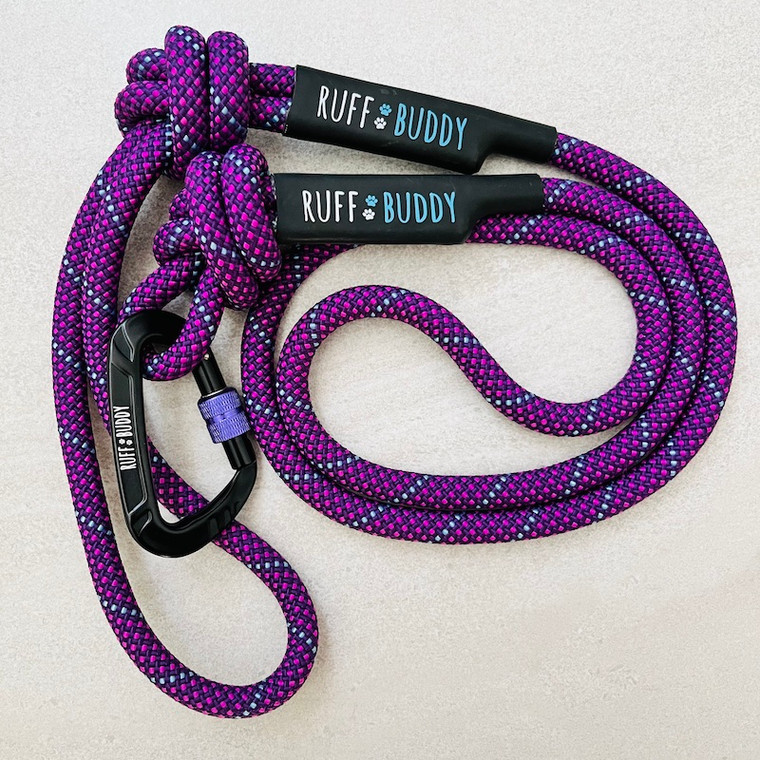 Ruff Buddy Climbing Rope Dog Leash Berried Treasure Knotted 5ft Full Rope