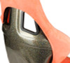 NRG FRP Bucket Seat ULTRA Edition W/ Grey Pearlized Back / Peach Microfiber Material - Large - FRP-302PH-ULTRA Photo - Close Up