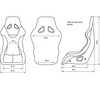 NRG FRP Bucket Seat ULTRA Edition W/ Grey Pearlized Back / Teal Microfiber Material - Large - FRP-302TL-ULTRA Photo - Primary