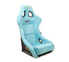 NRG FRP Bucket Seat ULTRA Edition W/ Grey Pearlized Back / Teal Microfiber Material - Large - FRP-302TL-ULTRA Photo - Close Up