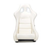 NRG FRP Bucket Seat White Vinyl Material (Large) - FRP-302WT-V Photo - Close Up