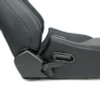 NRG Omega Reclinable Racing Seat (Pair) Black with Black Carbon Vinyl Back - RSC-750BK/BK L/R Photo - Close Up