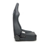 NRG Omega Reclinable Racing Seat (Pair) Black with Black Carbon Vinyl Back - RSC-750BK/BK L/R Photo - Close Up