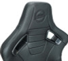 NRG Omega Reclinable Racing Seat (Pair) Black with Black Carbon Vinyl Back - RSC-750BK/BK L/R Photo - Close Up