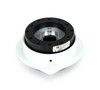 NRG Heart Quick Release Kit Gen 143 - Black Body / White Heart Ring - SRK-143BK-WT Photo - Close Up