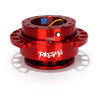 NRG Quick Release Kit - Red Body/ Red Heart Cutout Ring - SRK-222RD-RD Photo - Close Up