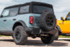 Corsa 21-22 Ford Bronco 2.7L 4-Door 2.75in Cat-Back Dual Rear Exhaust w/ 4in Straight-Cut Black Tips - 21210BPC Photo - Mounted