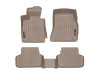 WeatherTech 2017+ BMW 5-Series Front And Rear FloorLiner - Tan (xDrive Only - Does Not Fit RWD) - 451089-1-2 Photo - Primary