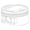 CP Piston & Ring Set for Honda B-Series - Bore (85mm) - Size (+1.0mm) - CR (9.0) - Single Piston - SC7022-1 Photo - Primary