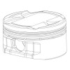 CP Piston & Ring Set for Nissan RB25DET NEO - Bore (87mm) - Size (+1.0mm) - CR (9.0) - Single Piston - SC7298-1 Photo - Primary