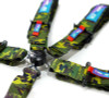 NRG SFI 16.1 5Pt 3 Inch Seat Belt Harness with Pads / Cam Lock - Neon Green - SBH-B6PCNG Photo - Close Up