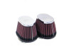 K&N 1-3/4in FLG 4 X 2-7/8in B 3 X 2in T 2-3/4in L (2 PER BOX) Universal Clamp-On Air Filter - RC-2452 Photo - Primary