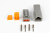Haltech Matching Set of Deutsch DTP-2 Connectors (25 Amp) Plug & Pins - HT-031202 User 1