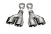 Corsa 11-21 Jeep Grand Cherokee Twin 2.5in Inlet / 4in Outlet Polished Pro-Series Tip Kit - 14068 Photo - Primary