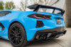 Corsa 20-23 Chevrolet Corvette C8 RWD 3in Valved Cat-Back w/ 4.5in Carbon Fiber Black PVD - 21100CFBLK Photo - Mounted