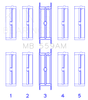 King Ford 330/352/360/390/410/428 Engine (Size 020) Main Bearing Set - MB559AM020 Photo - Primary