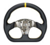 NRG Carbon Fiber Flat Bottom Steering Wheel (320mm) Red CF Center w/Red Stitch/Center Mark - RST-024CF/RD Photo - Close Up