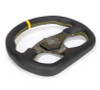 NRG Carbon Fiber Flat Bottom Steering Wheel (320mm) Silver CF Center w/Silver Stitch/Center Mark - RST-024CF/SL Photo - Close Up