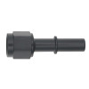 DeatschWerks 6AN Female Flare Swivel to 3/8in Male EFI Quick Disconnect - Anodized Matte Black - 6-02-0131-B Photo - Primary