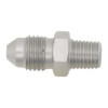 DeatschWerks 3AN Male Flare to 1/16in NPT Male - Anodized Stainless Steel - 6-02-0907 Photo - Primary
