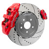 Wilwood 20-23 Chevy Corvette C8 Aero4 Red Rear Big Brake Kit - Drilled & Slotted - 140-17009-DR Photo - Primary