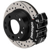 Wilwood 69-83 Porsche 911 Narrow Dynapro-P Radial Rear Brake Kit Black Caliper SRP Drill/Slot Rotor - 140-16680-D Photo - Primary