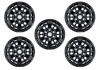 Ford Racing 21-24 Bronco 17in x 8.5in Matte Black Wheel Kit - M-1007K-P1785MB Photo - Primary