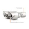 Mishimoto Dual Offset Tips 2.5in Inlet 3in Outlet Slash Cut - Polished - MMEXH-TIP-FSTP User 1