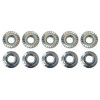 Moroso Zinc Serrated Flange Nuts - M8 X 1.25 (10 Pack) - 38834 User 1