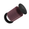 K&N Universal 4in Flange x 6-17/32in Base x 6-3/4in Height Clamp-On Air Filter - RU-5401 Photo - out of package