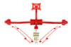 BMR 14-19 Chevrolet Corvette C7 Bolt-On Parachute Mount - Red - PM570R User 1