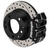 Wilwood 84-89 Porsche 911 Dynapro-P Radial Rear Brake Kit w/ 11.42in SRP Rotors & Lines - Black - 140-16682-D Photo - Primary