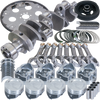 Eagle Chevy 350 1Pc 3.750in Crank 5.700in I-Beam Rod 4.040in Pistons 168 Tooth FP Balanced Assembly - B13004L04068 Photo - Primary