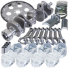 Eagle Chevy 350 1Pc 3.480in Crank 5.700in I-Beam Rods 4.040in Pistons 168 Tooth FP Balanced Assembly - B15403L04068 Photo - Primary