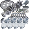 Eagle Chevy 350 1Pc 3.750in Crank 5.700in I-Beam Rods 4.060in Pistons 168 Tooth FP Balanced Assembly - B15504L06068 Photo - Primary