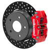 Wilwood 22-24 Polaris RZR Turbo/ Pro R 5-Lug Rear Big Brake Kit - Slotted Rotors Red - 140-18060-DR Photo - Primary