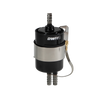 DeatschWerks 10 Micron 3/8in Barb Fuel Filter Regulator w/ Stainless Steel Body - Black - 8-FFR-38 Photo - Primary