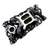 Edelbrock Chevy SB Performer EPS Manifold w/ Oil Fill Tube - Black Plasma - 2703-BP Photo - out of package