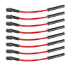Moroso 99-13 GM LS/LQ 4.8/5.3/5.7/6.0/6.2L Ultra 350 8mm Multi-Angle Boot Spark Plug Wire Set - Red - 52037 User 1