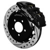 Wilwood Forged Dynapro 6 Front Big Brake Kit - 12.88 x 1.00 Drilled & Slotted - Black - 140-12048-D Photo - Primary